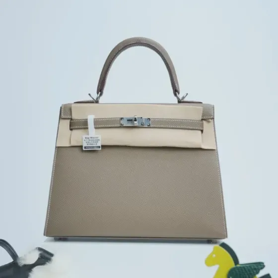 Hermes Kelly Etoupe Top Handle