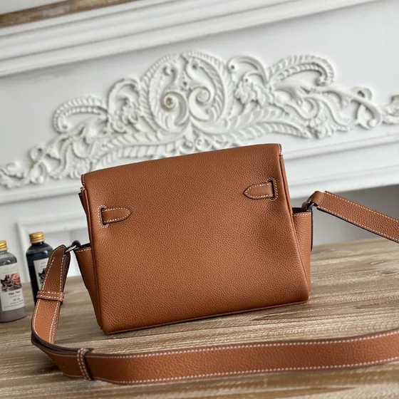 Hermes Kelly Messenger Коричневый Crossbody