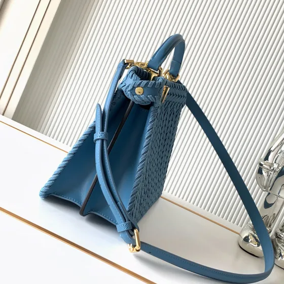 Fendi Peekaboo Blue Top Handle
