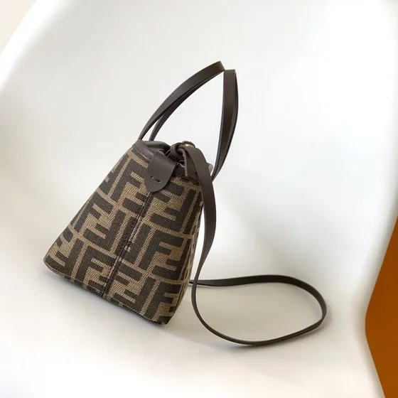 Fendi Roll Mini Shoppertasketur Brun Shoppertasketur