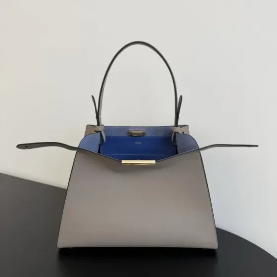 Fendi Peekaboo Grey Top Handle