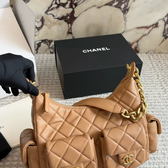 Chanel Large Hobo Bag Black Hobo