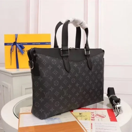 Louis Vuitton Briefcase Explorer Black Top Handle
