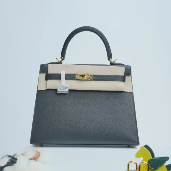 Hermes Kelly Dark Gray Top Handle