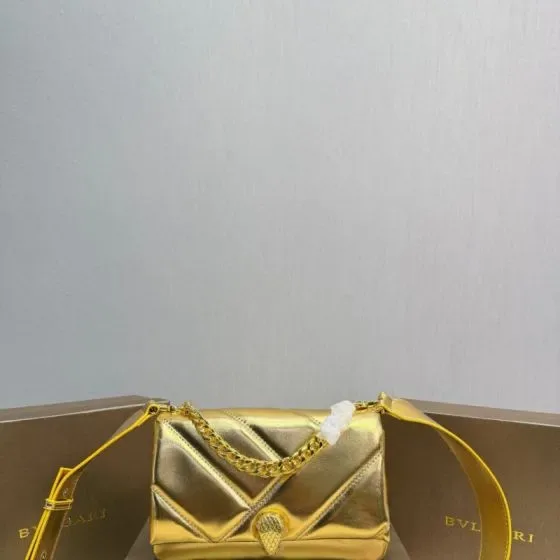 Bvlgari Serpenti Cabochon Shoulder Bag Gold Shoulder Bag