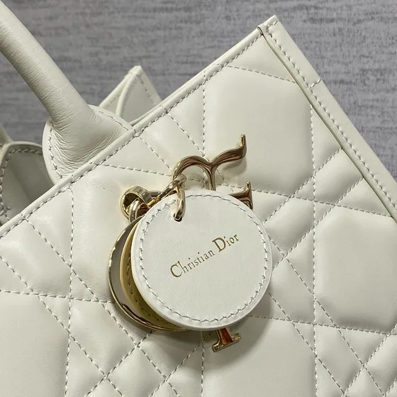 Dior Dior Book Tote White Top Handle