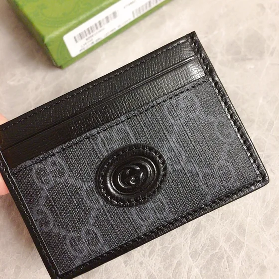 Gucci Gg Marmont Card Holder Black Card Holder