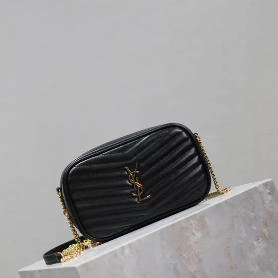 YSL Lou Camera Bag Black Crossbody