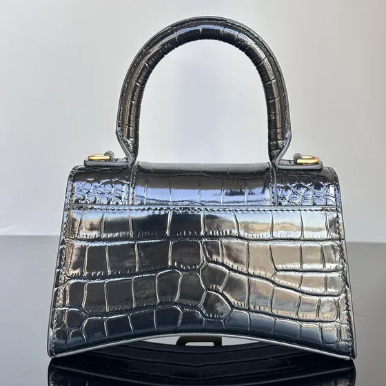Balenciaga Hourglass Alça superior Bag Preto Alça superior