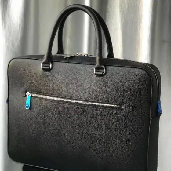 Burberry Briefcase Black grained leather 37 27 9cm business