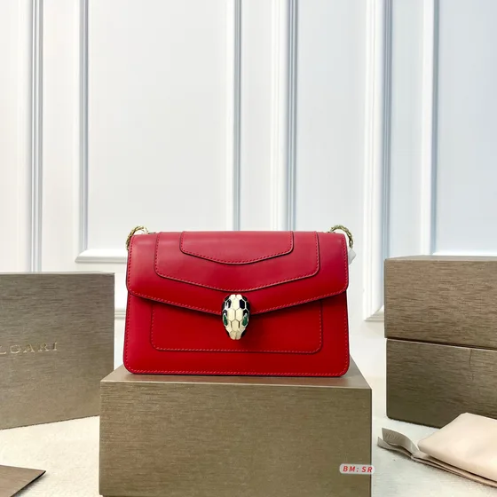 Bvlgari Serpenti Forever Shoulder Bag Red Black Green White Pink Shoulder Bag