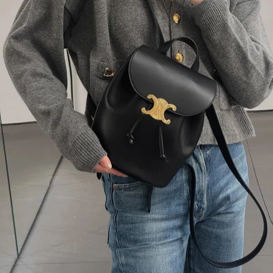 Celine Triomphe Sac à dos Noir Sac à dos