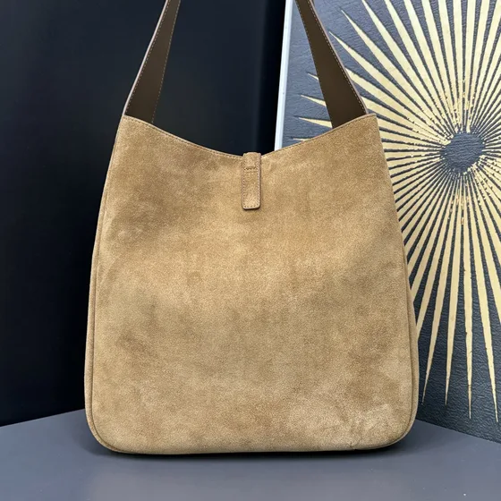 YSL Le 5 À 7 Supple Hobo Bag Camel Marron Hobo