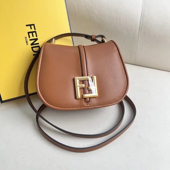 Fendi C Mon Small Shoulder Bag Brown Shoulder Bag