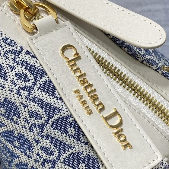Dior Diorstar Hobo Bag أزرق/أبيض Hobo