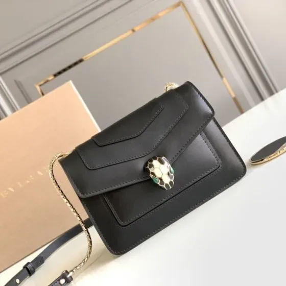 Bvlgari Serpenti Forever Crossbody Bag Black Crossbody