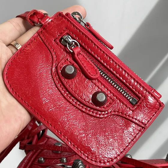 Balenciaga Le Cagole Red Shoulder Bag