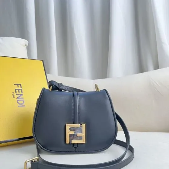 Fendi C Mon Mini Shoulder Bag Dark Blue Shoulder Bag