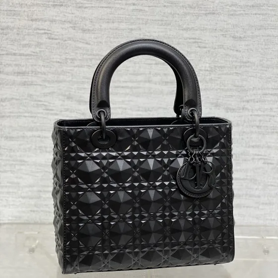 Dior Lady Dior Đen Top Handle