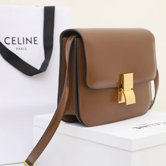 Celine Triomphe Brun Skulderveske