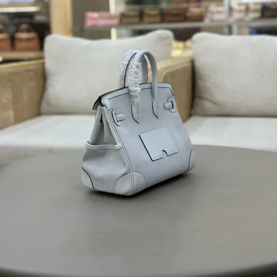 Hermes Birkin Cargo Hvid Tophåndtag