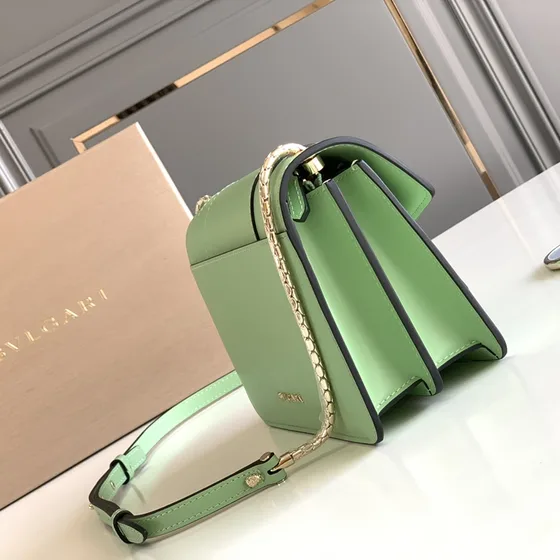 Bvlgari Serpenti Forever Crossbody Bag Light Green Crossbody