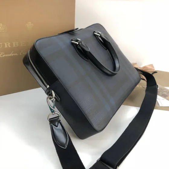 Burberry Briefcase Dark navy check business