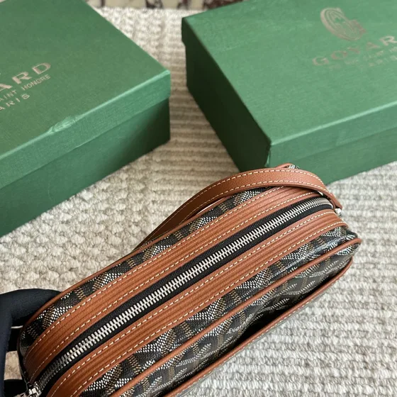 Goyard Cap-Vert Pm Bag Nero/Marrone Crossbody
