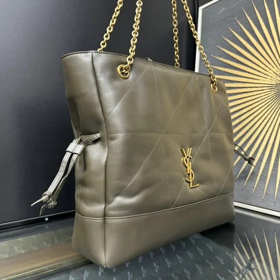 YSL Jamie Shopping Bag Olive Tote Bag