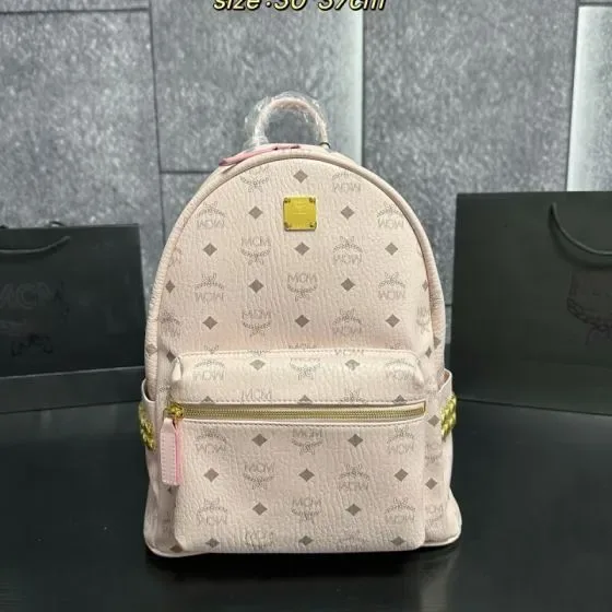 MCM Stark Backpack Powder Pink 30 37cm Backpack