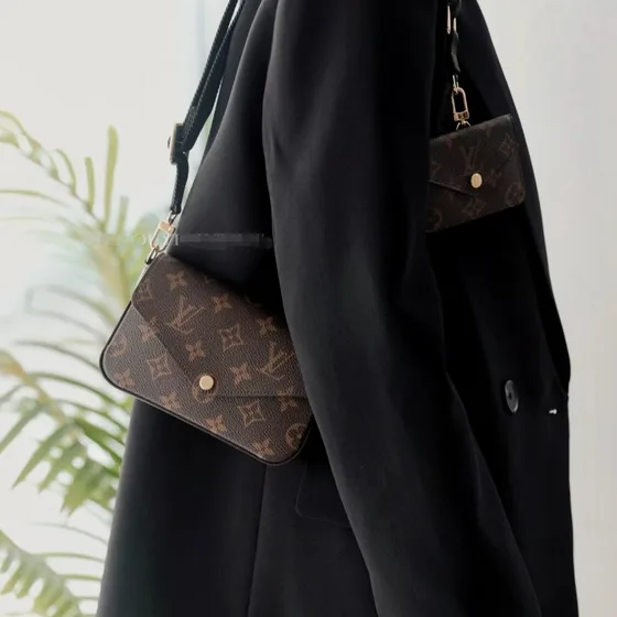 Louis Vuitton Multi Pochette Felicie Коричневый Crossbody