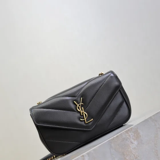 YSL Cassandre Matelassé Envelope Chain Bag Đen Crossbody