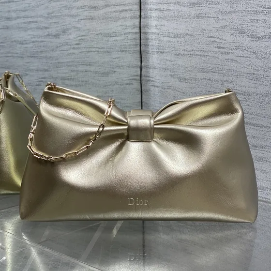 Dior Dior Souffle D'Escrime Chain Bag Goud Schoudertas