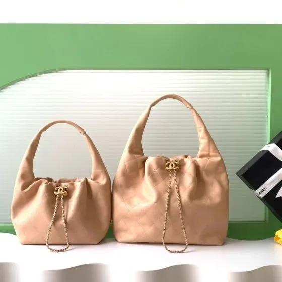 Chanel 22 Bag Beige Hobo