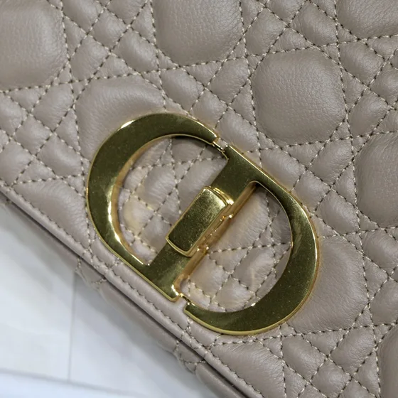 Dior Caro Bag Warm Taupe Crossbody