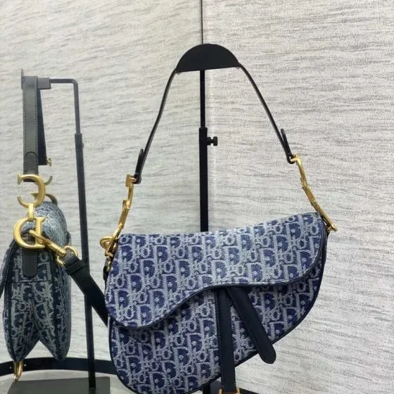 Dior Saddle Bag Bleu Sac épaule