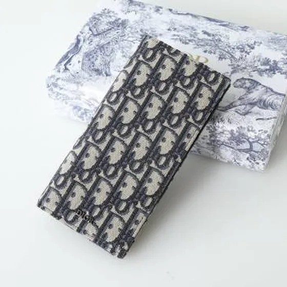 Dior wallet Oblique Biru laut and Beige everyday