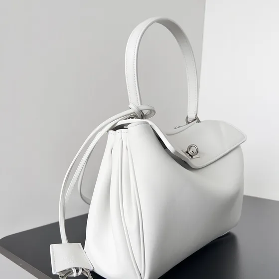 Balenciaga Rodeo Mini Håndtaske Hvid Tophåndtag