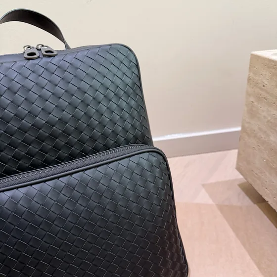 Bottega Veneta Intrecciato Da Backpack Đen Backpack
