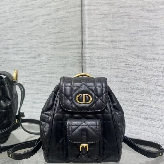 Dior Dior Caro Backpack Black Backpack