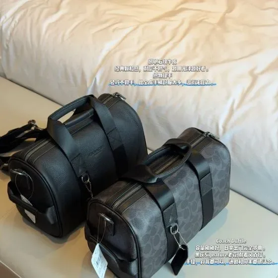 Coach Duffle Black Top Handle
