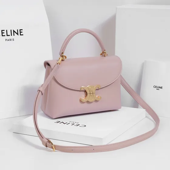 Celine Teen Nino Triomphe Bag Light Rosa Manico