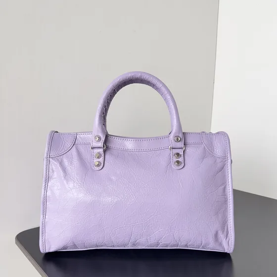 Balenciaga City Mini Light Purple Top Handle
