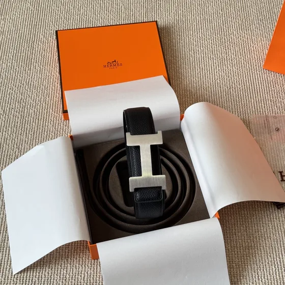 Hermes Constance Reversible Belt Schwarz Belt Bag