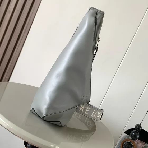 Loewe Anton Sling Metallic Silver Belt Bag