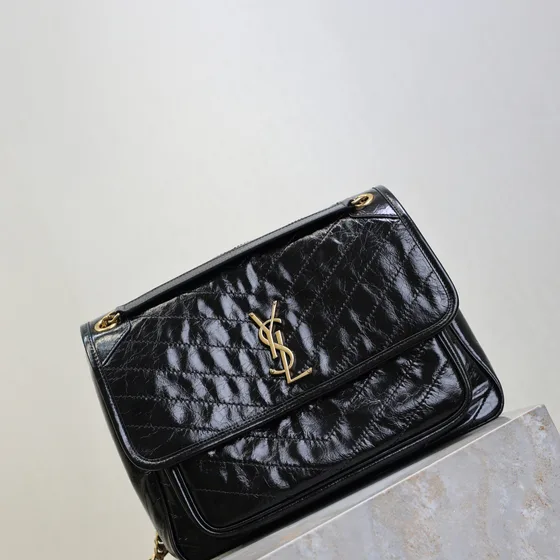YSL Niki Black Shoulder Bag