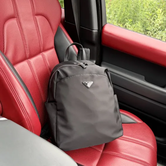 Prada Re-Nylon Rygsæk Sort Rygsæk
