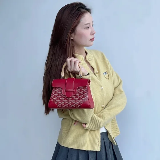 Goyard Saigon Mini Rød Tophåndtag