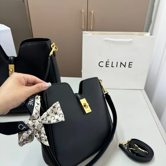 Celine Bucket 16 Bag Black Shoulder Bag