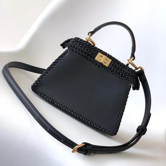 Fendi Peekaboo Mini Black Top Handle